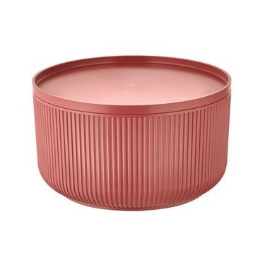 Imagem de Travessa Redonda Dynasty Velout em Plástico com Tampa Marrom - 1,5L