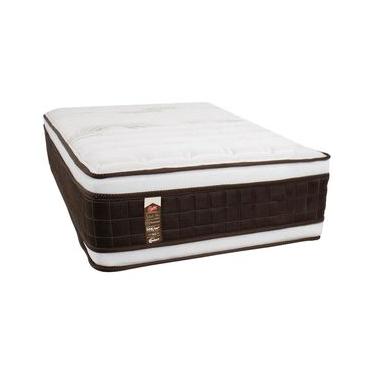 Imagem de Colchão Solteirão Castor Sellect P Double com Molejo Tecnopedic, Euro Pillow e Revestimento em Malha 34x100x200cm - Marrom/Bege