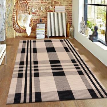 Imagem de Tapete de pátio externo para todos os climas para varanda frontal, tapete de veludo de cristal interno para animais de estimação, com traseira antiderrapante E 40 * 60 cm