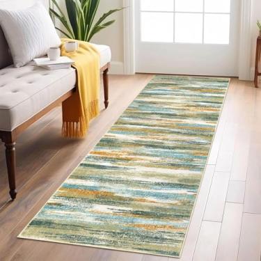 Imagem de HGTRH Tapete Corredor Longo Moderno, Tapete de Cozinha Antiderrapante Lavável Corredor Tapete Corredor Captador de Sujeira Corredor de Cozinha por metro Corredor Entrada Corredor Corredor Quarto Sala