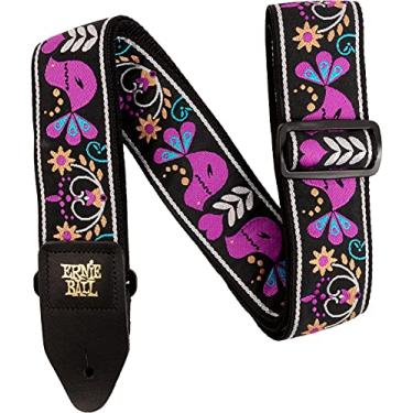 Imagem de Ernie Ball Jacquard Guitar Strap, Purple Bird Lupin (P05331)