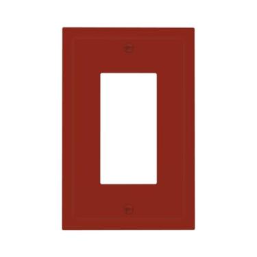 Imagem de Marrom Decorativo 1 Gang Rocker/Decorator Interruptor de Luz Interruptor de Parede Placa Frontal Interruptor de Face GFCI Placa de Cobertura de Tomada