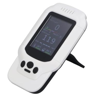 Imagem de FTVOGUE Monitor Digital PM2.5 PM1.0 PM10 Com Alarme, Sensor de Temperatura e Umidade para Sala de Aula Em Home Office, Detector Portátil de Qualidade do Ar Com Bateria Recarregável e Display Claro