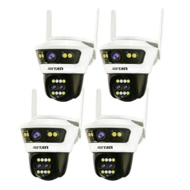 Imagem de ANJ.GG Câmera de Segurança Interna/Externa, Estilo Domo, HD 1080p, Detecção de Movimento, Monitoramento Residencial, X2*4, Wi-Fi/Com Fio, Visão Noturna, AC/DC