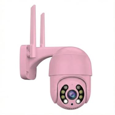 Imagem de ANJ.GG Câmera de Segurança Speed Dome Externa/Interna, Estilo Domo, Full HD 1080p, Visão Noturna, Monitoramento Residencial/Comercial, E15, Wi-Fi/Com Fio, IP67, Controle por Aplicativo