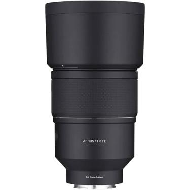 Imagem de Rokinon Lente teleobjetiva com foco automático de 135 mm F1.8 AF Full Frame para câmeras Sony E Mount Preta