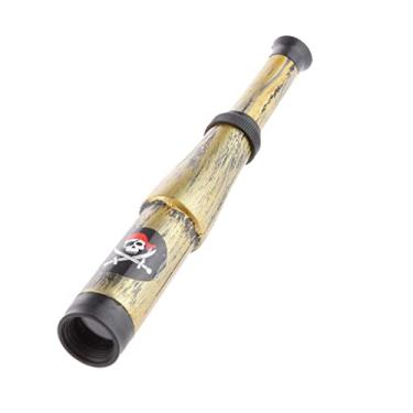 Imagem de Brinquedo de telescópio pirata de latão para crianças e adultos – Mini telescópio com zoom para artigos de festa de aniversário – Presente criativo de decoração de casa náutica