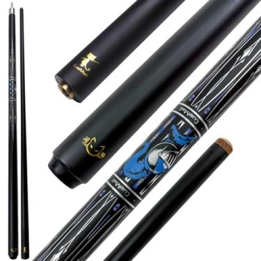 Imagem de YEUEK CueMall Taco de sinuca de fibra de carbono sem envoltório 12,2 mm 538 g Bastão de bilhar de baixa deflexão