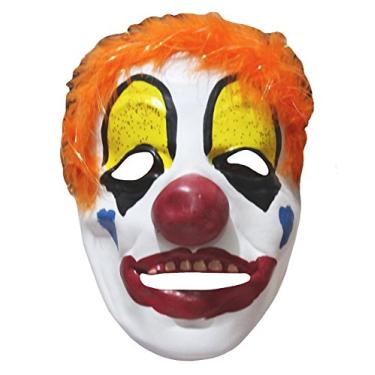 Imagem de Petitebella Fantasia de Halloween Máscara de palhaço macia para crianças (laranja)