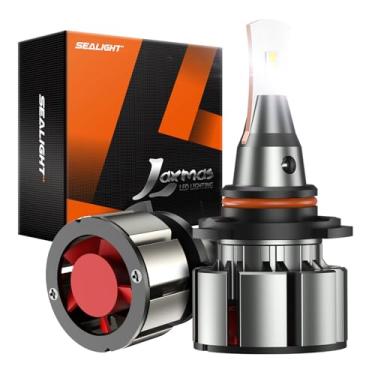 Imagem de SEALIGHT Faróis de neblina 9006/HB4-24K LM super brilhante, 6000K branco frio, 9007 lâmpadas para ATVS/UTVS, segurança de condução, IP68, plug-n-play, pacote com 2