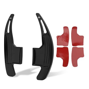 Imagem de Generic Capa de Remo de Mudança de Volante de Adequada para, Adequada para V6 EcoBoost GT, para Shelby 2015-2022, Melhora a Operação de Direção, Design Luxuoso e Elegante (Preto)