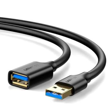 Imagem de Cabo Extensor Ugreen, USB 3.0, 5GBps, Extensão 1m