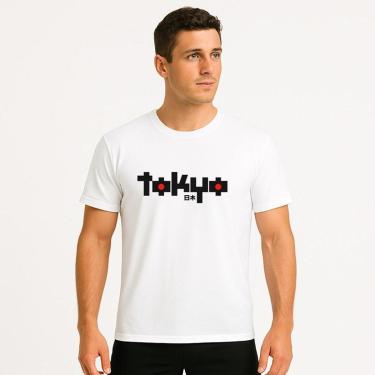 Imagem de Camiseta Masculina Algodão Premium TOKIO Malha Perfumada-Masculino