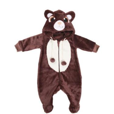 Imagem de Macacão Luxo Pelo Duplo Forrado Bebê Menino Capuz Lessa 8949-Masculino