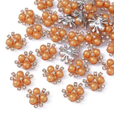 Imagem de 30 peças, 21 mm, flor, pérola, vidro, strass, cristais brilhantes, pedras preciosas, pedras preciosas planas para artesanato, roupas, cabelo, faça você mesmo, acessórios de decoração de casamento