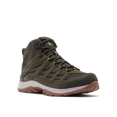 Imagem de Columbia Tênis masculino Crestwood Mid impermeável para caminhada, Deep Olive Stinger, 38