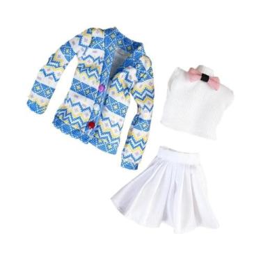 Imagem de Conjunto De Acessórios De Inverno Para Boneca De 30CM: Casaco, Vestido