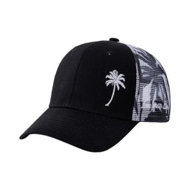 Imagem de Boné Trucker Ajustável Unissex De Verão Com Estampa De Coqueiro Para H