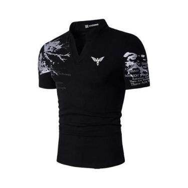 Imagem de Camisa Polo Masculina De Manga Curta Confortável, Corte Regular, Moda 