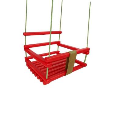 Imagem de Balanço Infantil Para Crianças Em Madeira. Varias cores disponivel. - 
