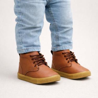 Imagem de Coturno Bebê Menino Sapatinho Primeiros Passos Bota Casual Adventure M