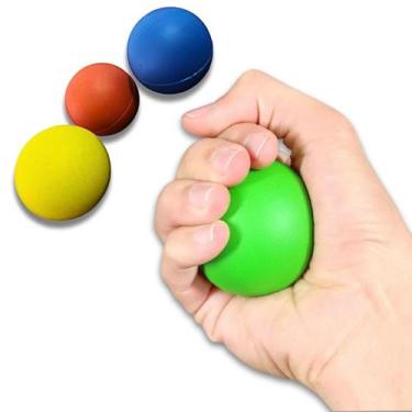 Imagem de Kit Bolinha de Fisioterapia Lisa Bola Anti stress Terapeutica Pequena 