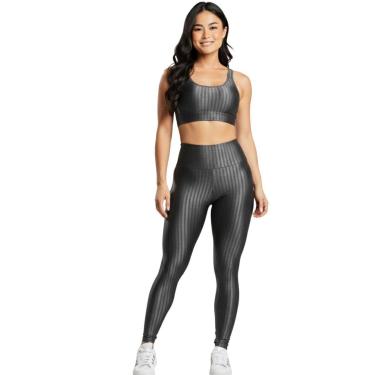 Imagem de Conjunto Fitness Top e Calça New Zig 3D Vekyo Roupa De Academia Treino Para Musculação Feminina-Feminino