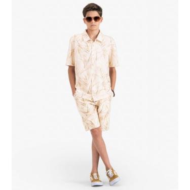 Imagem de Bermuda Juvenil Masculina em Molecotton Minty Bege, 16, Bege