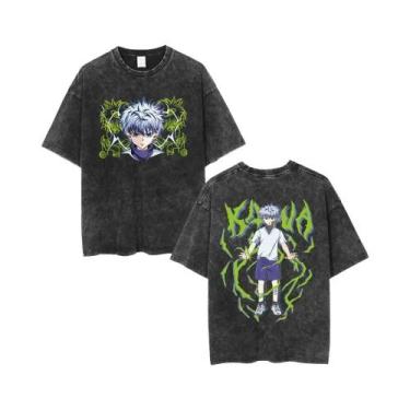 Imagem de Camiseta Masculina Casual Y2K Hunter X Hunter Com Gola Redonda E Manga