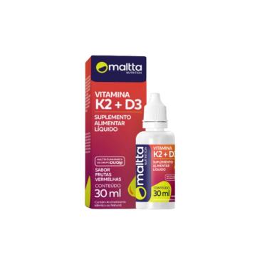 Imagem de Vitamina K2 + D3 30ml Sabor Frutas Vermelhas Maltta-Unissex