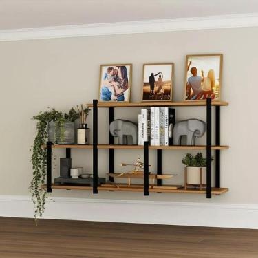 Imagem de Prateleira Sofa Sogude De Parede Estilo Industrial Ferro E M - Congrat