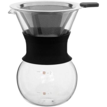 Imagem de Cafeteira Com Filtro 14X13X10Cm 200Ml Borosilicato Transp - NH