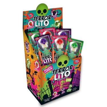 Imagem de Pirulito terror lito esqueleto c/24 - DOCE MIX