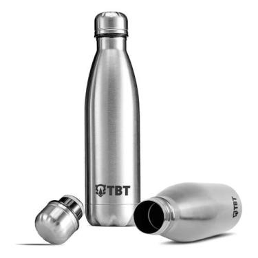 Imagem de Garrafa Térmica Rosqueável Água Aço Inox 304 500ml Portátil Resistente
