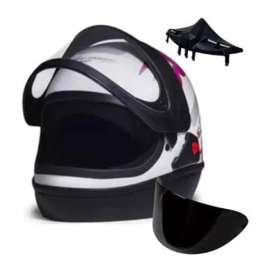 Imagem de Capacete Moto Fechado Integral San Marino Masculino Feminino Motoboy M