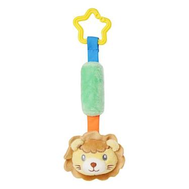 Imagem de Móbile Pelúcia de Leão Amarelo para Bebê com Mordedor Sininho Masculin