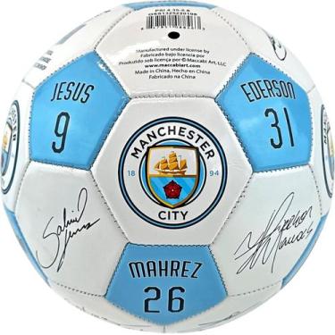 Imagem de Bola Futebol de Campo Manchester City Assinaturas Maccabi