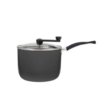 Imagem de Pipoqueira Brinox Antiaderente Ceramic Life Rainbow 20cm 4,2 Litros Grafite