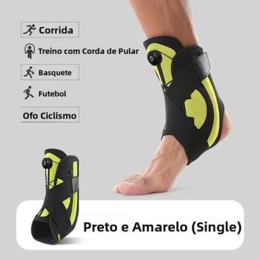 Imagem de Suporte De Tornozelo Ajustável Com Fivela Rotativa E Faixa De Compress