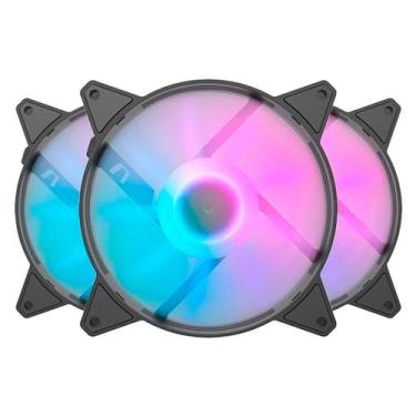 Imagem de Cooler Fan Gabinete Aigo darkFlash C6MS RGB 3 em 1 - Preto