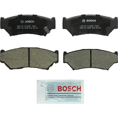 Imagem de BOSCH BC556 QuietCast Conjunto de pastilhas de freio a disco de cerâmica premium - Compatível com Chevrolet Tracker; Geo Tracker; Suzuki Sidekick, Vitara; FREONT
