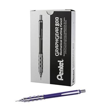 Imagem de Pentel Lapiseira GraphGear 800 (0,7 mm), barril azul, pacote com 12 (PG807C)