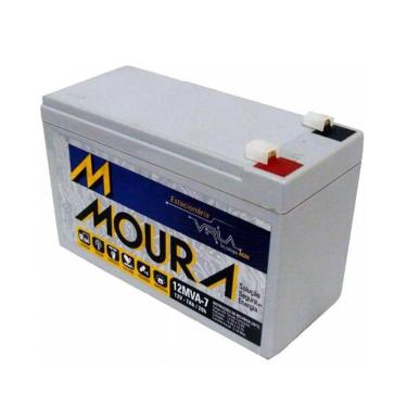 Imagem de Bateria selada para nobreak 12V 7Ah, Modelo 12MVA-7  MOURA