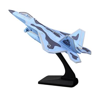 Imagem de TECKEEN 1/100 F-22 Airplane Fighter Attack Plane Metal Fighter Military Model Fairchild Republic Diecast Plane Model