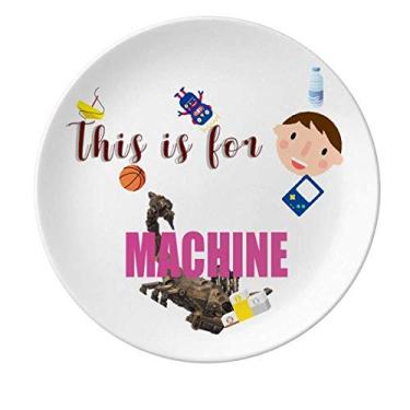 Imagem de Escorpião Natural Inseto Machine Prato de Porcelana Prato Redondo Menino Homem