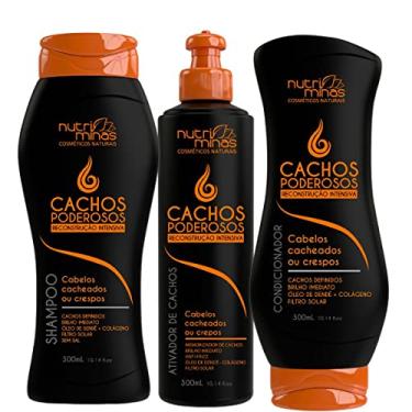 Imagem de Kit Cachos Poderosos Nutriminas Shampoo Condic e Ativador