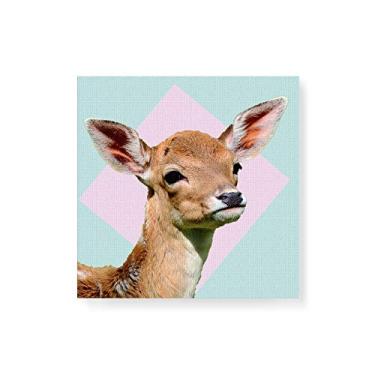 Imagem de Arte Maníacos Quadro Decorativo em Tela Canvas Cervo Filhote - 50x50cm