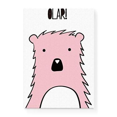 Imagem de Arte Maníacos Quadro Decorativo em Tela Canvas Urso Olar - 23x16,25cm