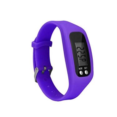 Imagem de Relógio esportivo POPETPOP LED – Relógio eletrônico de monitoramento de calorias com pedômetro multifuncional, lazer, relógio esportivo, branco