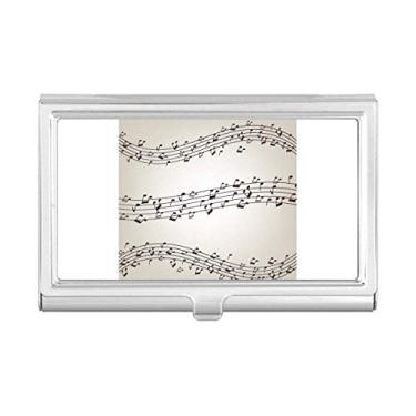 Imagem de Carteira elegante com porta-cartões de visita Black Music 5-le Staff